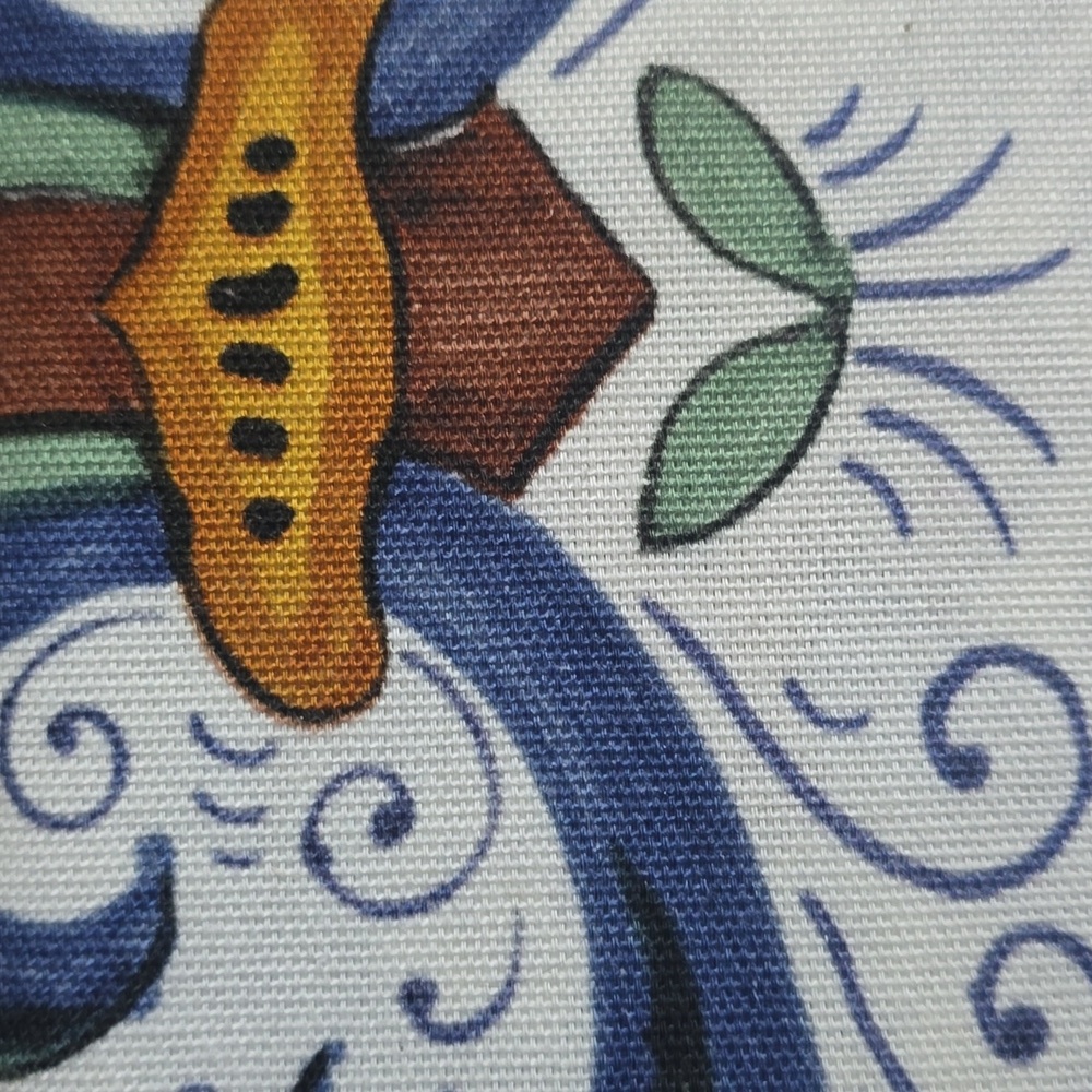Sur La Table Deruta-Style Tablecloth, Retail Price $179.95 USD,Size 108"L x 67"W - Picture 5 of 10
